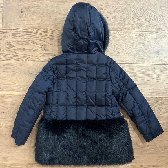 Crewcuts Girls Fur Trimmed Puffer Coat PrimaLoft - Picture 8 of 11